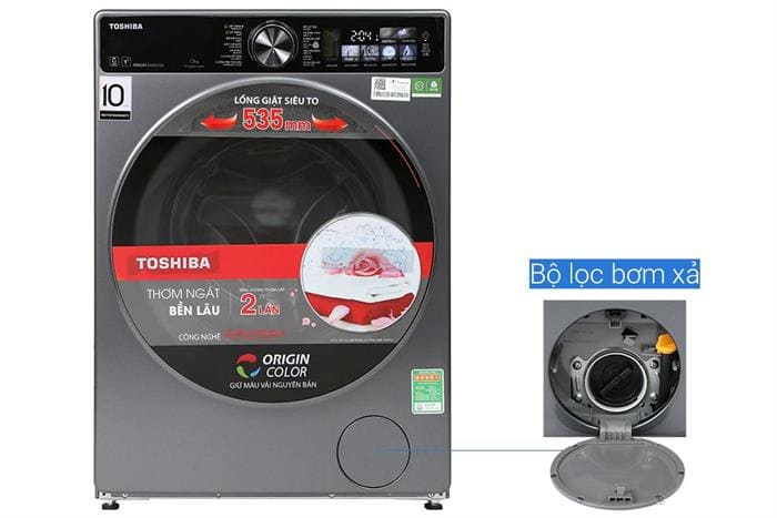 Máy giặt Toshiba Inverter 13 kg TW-T25BZP140MWV(MG)